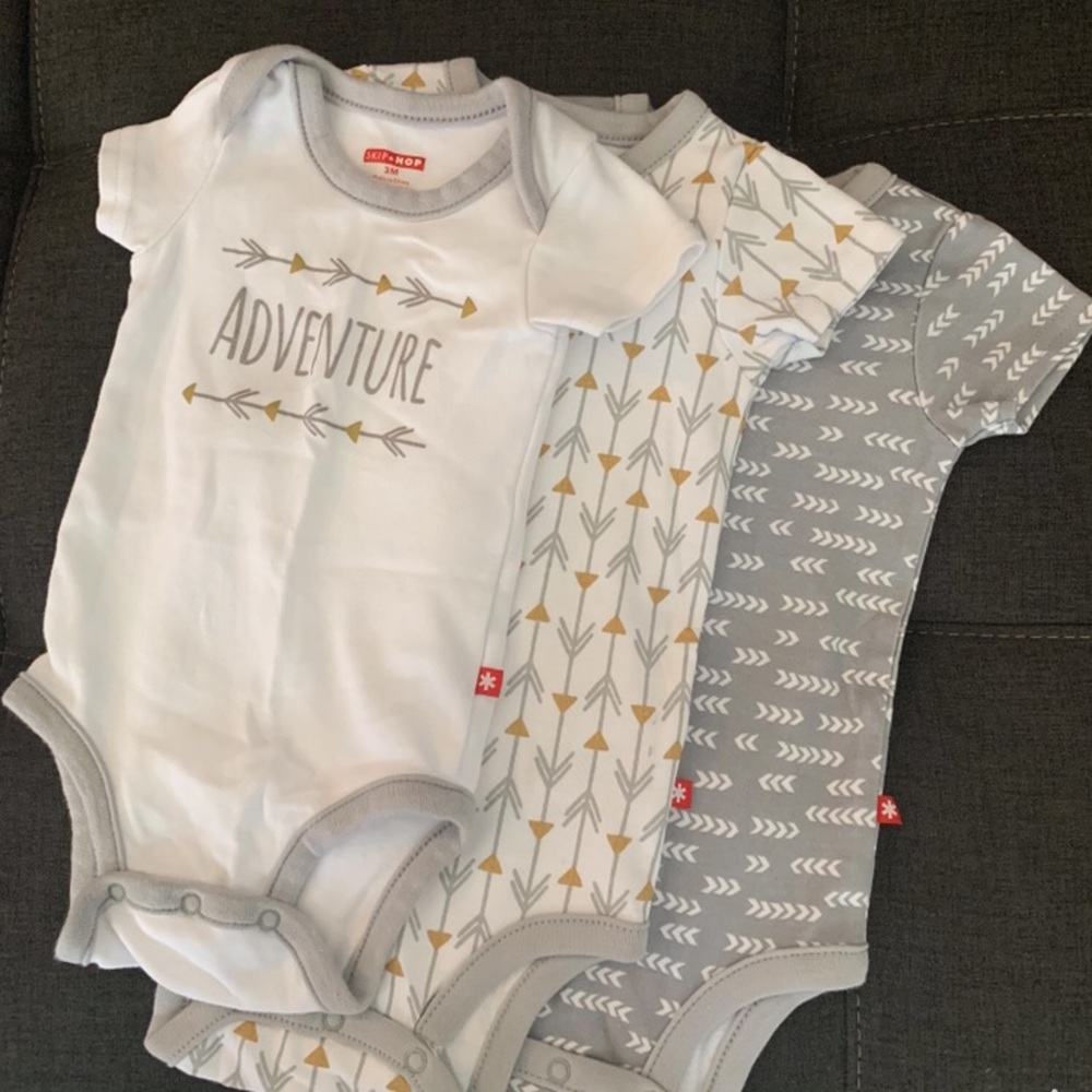 3 matching set onesies
